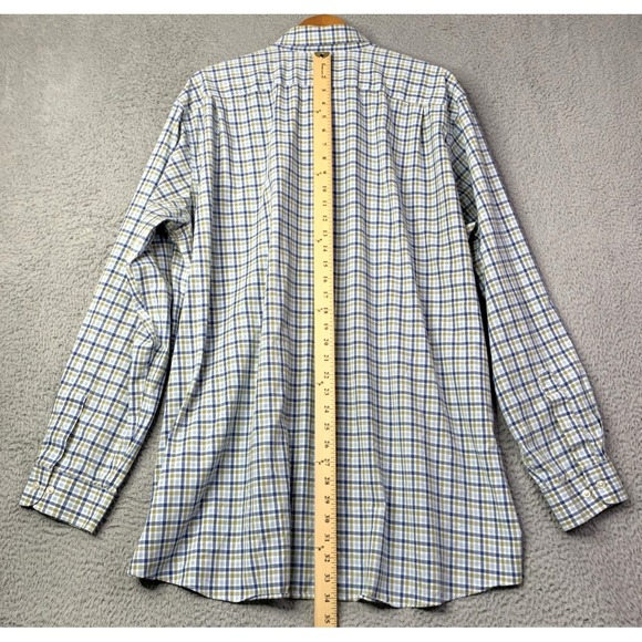LL BEAN Shirt Mens XXL Tall Traditional Fit Plaid Button Up Long Sleeve Shirt - Picture 5 of 10